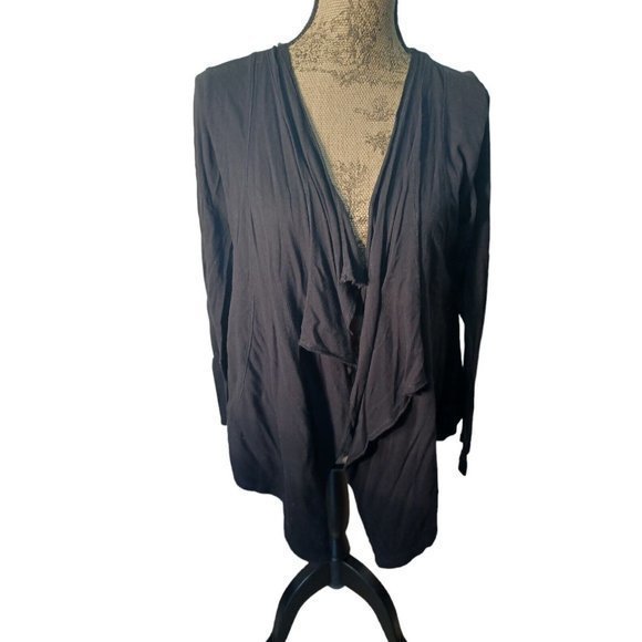 Women's Black Gap‎ Cardigan Size Medium - Picture 2 of 16